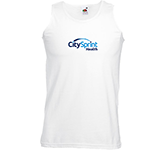 Custom branded Fruit Of The Loom Value Weight Vests in white
