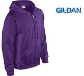 Branded Gildan Heavy Blend Zipped Hoodies with your logo for event and charity promotions