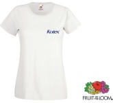 Low cost Fruit Of The Loom Value Weight Women's T-Shirts in white at GoPromotional