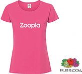 Logo branded Fruit Of The Loom Ringspun Women's T-Shirts in many colour options at GoPromotional