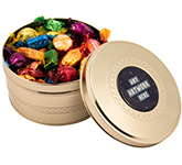 Corporate Branded Gold Treat Tins - Quality Street