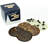 Branded Eco Maxi Cube Box - Chocolate Discs