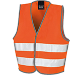 Custom branded Result Core Kids High Visibility Safety Vests