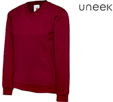 Uneek School Children's V-Neck Sweatshirt
