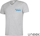 Uneek Classic V-Neck T-Shirts custom printed with your logo at GoPromotional