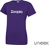 Uneek Classic Ladies Crew Neck T-Shirts branded with your logo at GoPromotional