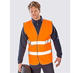 Promo printed and embroidered Result Safe Guard Motorist Safety Vests
