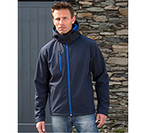 Result Core Mens TX Performance Hooded Softshell Jackets custom branded with company logos