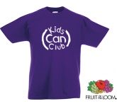 Screen printing on Fruit Of The Loom Value Weight Kids T-Shirts for schools and clubs