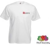 White Fruit Of The Loom Value Weight T-Shirts printed with your design