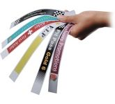 Budget Wristband with charity and fundraising logos at GoPromotional Merchandise