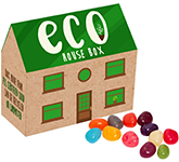 Eco House Sweet Box - Gourmet Jelly Beans - Printed With Your Logo At GoPromotional