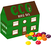 Eco House Sweet Box - Skittles - Printed With Your Logo At GoPromotional