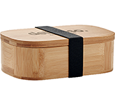 Eco-friendly Sherwood Small Bamboo Lunch Boxes personalised with your corporate details at GoPromotional