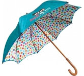 Spectrum Urban Wood Double Canopy Umbrella printed at GoPromotional