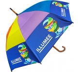 Spectrum Urban Wood Vented Umbrella custom branded with your logo and message at GoPromotional