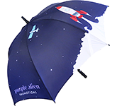 Fibrestorm Recycled Auto Golf Umbrellas printed with corporate logos