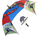 Logo printed ProSport Deluxe Eco-Friendly Vented Golf Umbrellas at GoPromotional