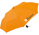 Logo printed FARE Harmony Pocket Automatic Pocket Umbrellas in many colour options at GoPromotional