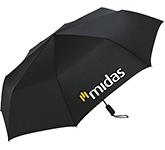 Promotional FARE Windsor Magic Oversized Teflon Flat Windfighter Umbrellas in Black