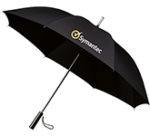 Executive corporate branded Impliva Cambria Aluminium Automatic Golf Umbrellas at GoPromotional