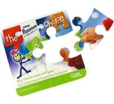 Custom branded Flexible 6 Piece Puzzle Coasters with full colour print for office desktop marketing