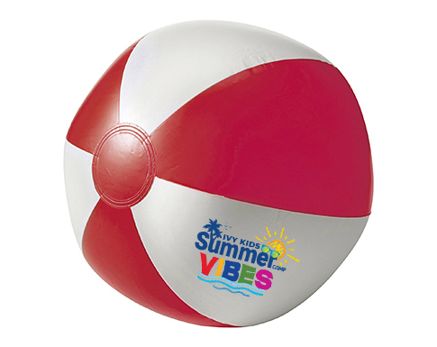 Summer Beach Ball - Red/White