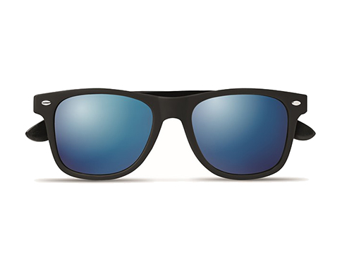 Rhodes Bamboo Sunglasses - Blue