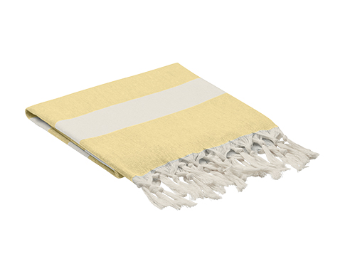 Corfu Recycled Beach Towels - Yellow