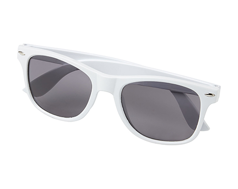 Malibu RPET Recycled Sunglasses - White