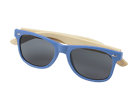 Florida Bamboo Sunglasses - Process Blue