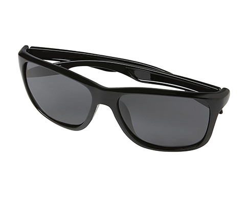 Bali Polarised Sunglasses In Recycled Case - Black