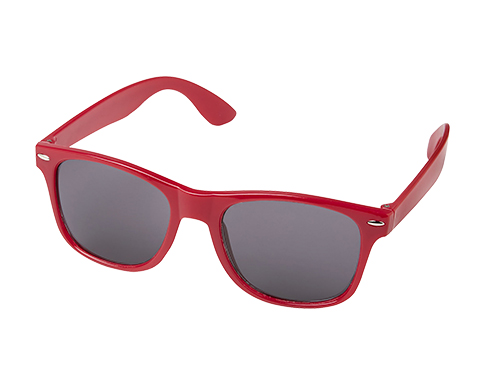 Atlantic Ocean Plastic Sunglasses - Red