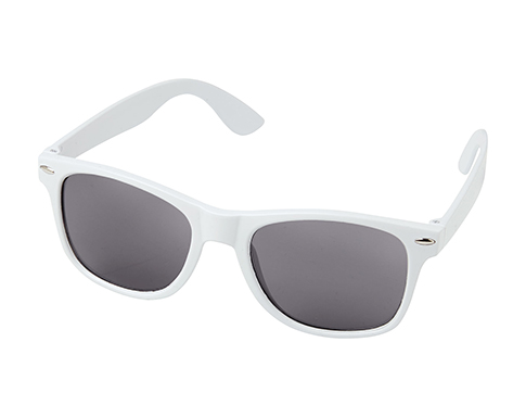Atlantic Ocean Plastic Sunglasses - White