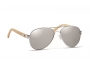 Miramar Aviator Sunglasses With Pouch - Silver