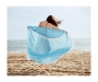 Dune Round Cotton Beach Towels - Sapphire Blue