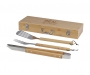 Windsor 3 Piece Bamboo Barbecue Sets - Natural