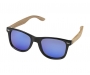 Boardwalk RPET Wood Mirrored Polarised Sunglasses - Natural