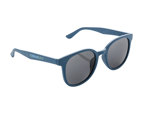 Miami Wheat Straw Sunglasses - Sapphire Blue
