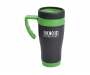 Noir 450ml Matt Metal Travel Mugs - Green
