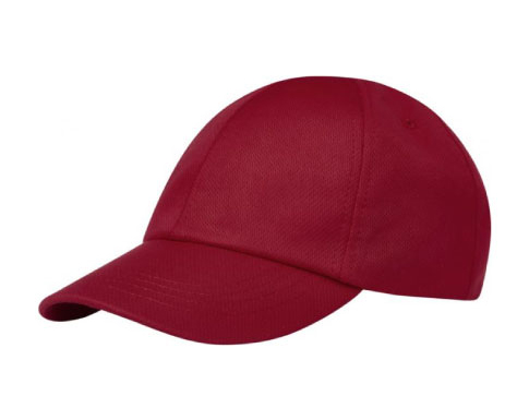 Venture 6 Panel Cool Fit Caps - Red