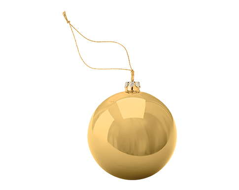 Gleaming Christmas Baubles - Gold