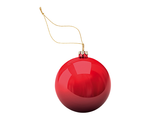 Gleaming Christmas Baubles - Red