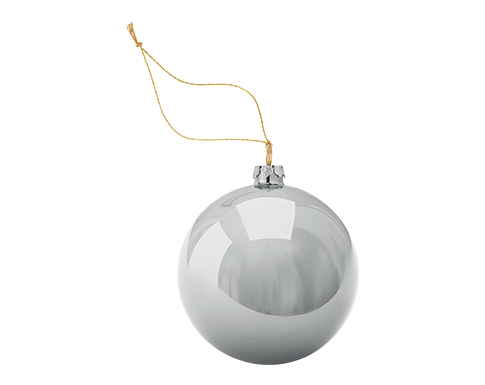 Gleaming Christmas Baubles - Silver