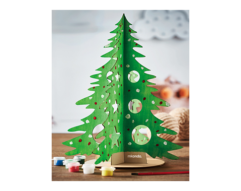 DIY Wooden Christmas Tree & Paint Sets - Natural