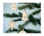 Herald Snowflake Tree Decorations - Natural