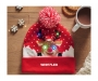 Dasher Christmas Light Up Knitted Beanie Hats - Red