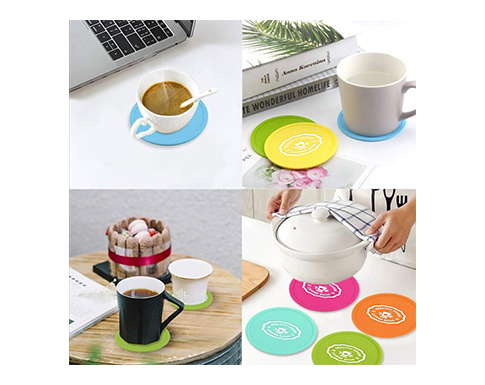 Silicone Drinks Coasters - Red