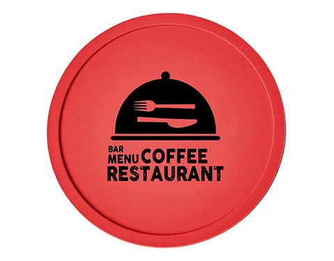 Silicone Drinks Coasters - Red