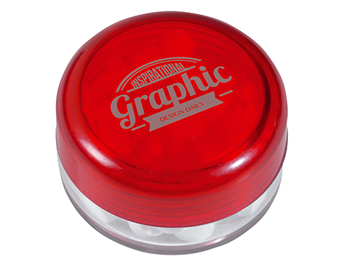 Sunrise Round Mint Containers - Red